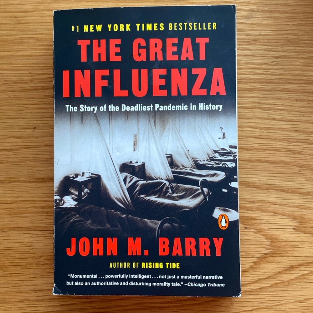THE GREAT INFLUENZA Paperback Book by John M. Barry